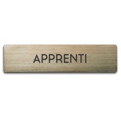 Badge Apprenti rectangulaire