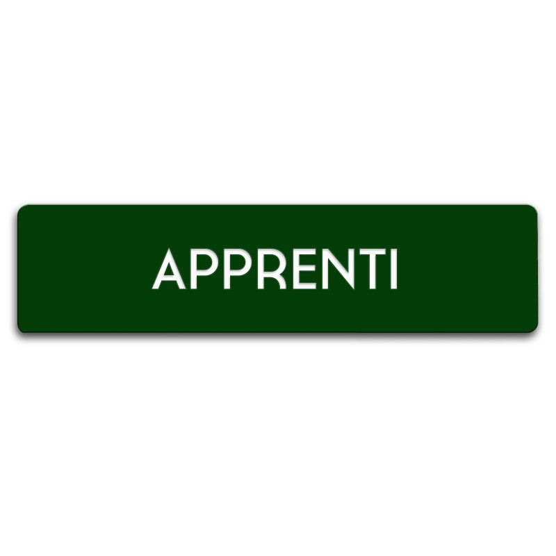 Badge Apprenti rectangulaire