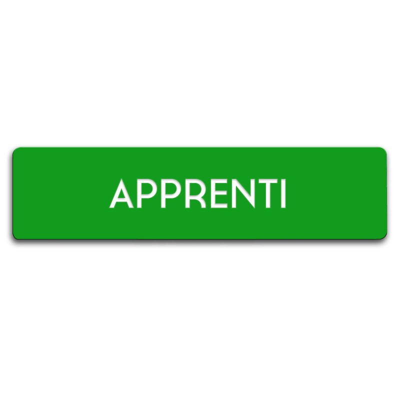 Badge Apprenti rectangulaire