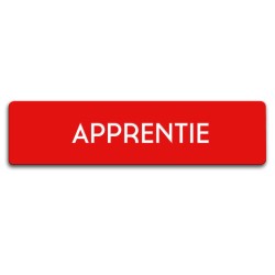 Badge Apprentie rectangulaire