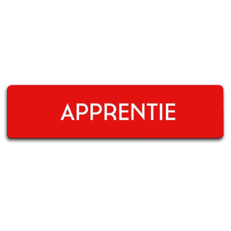 Badge Apprentie rectangulaire