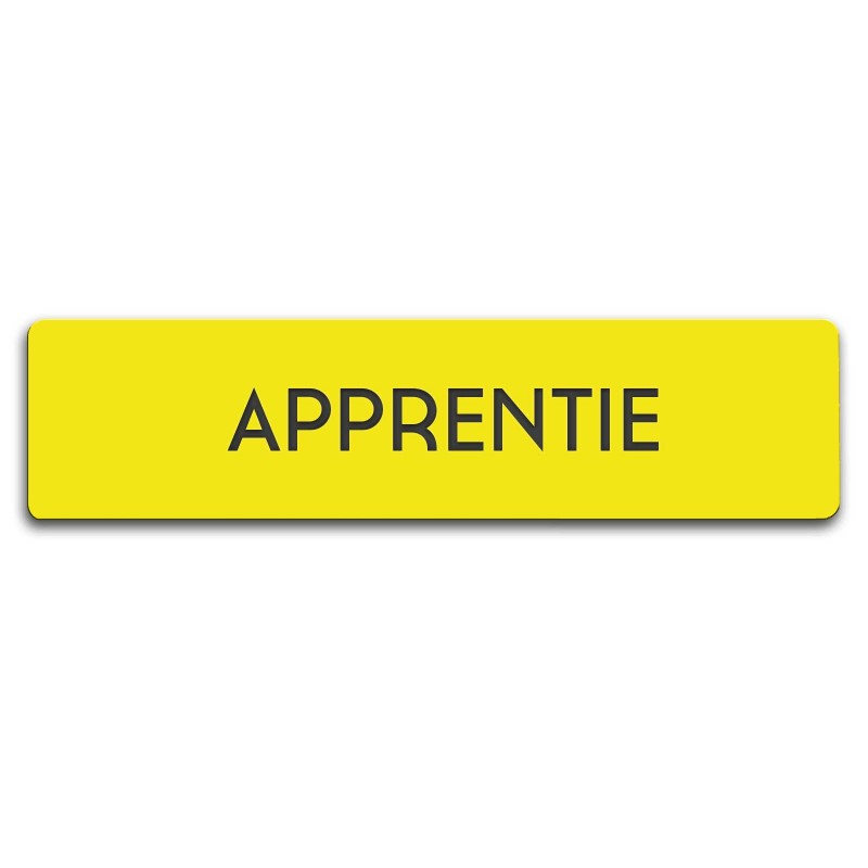 Badge Apprentie rectangulaire
