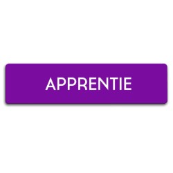 Badge Apprentie rectangulaire
