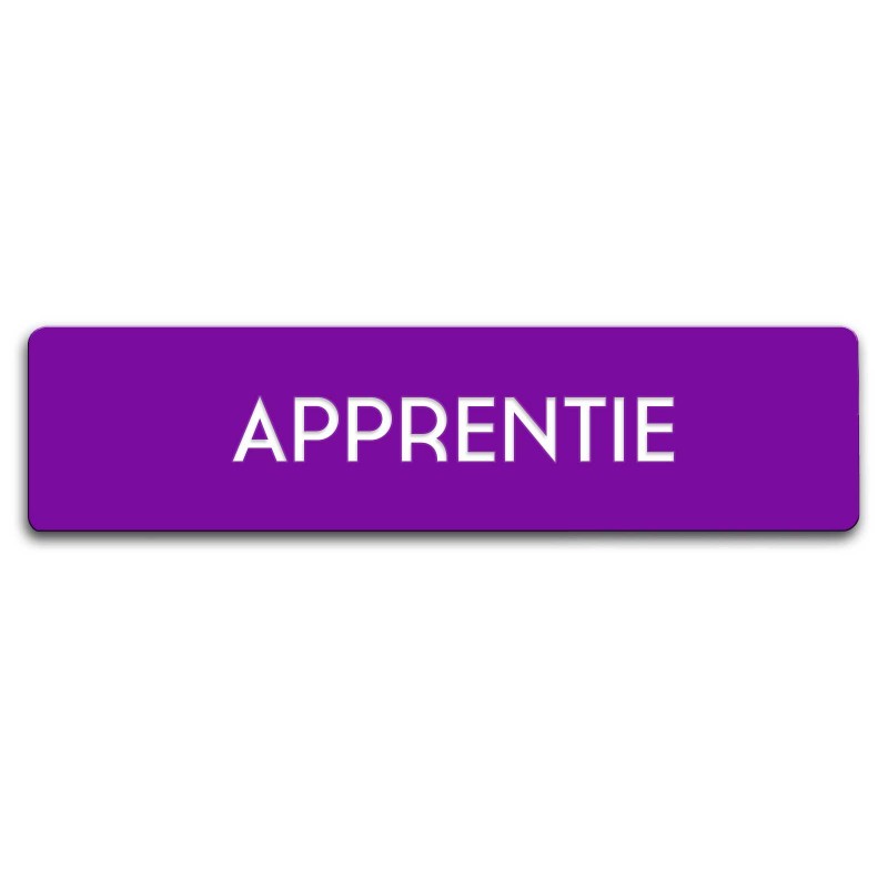 Badge Apprentie rectangulaire