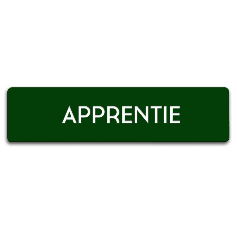 Badge Apprentie rectangulaire