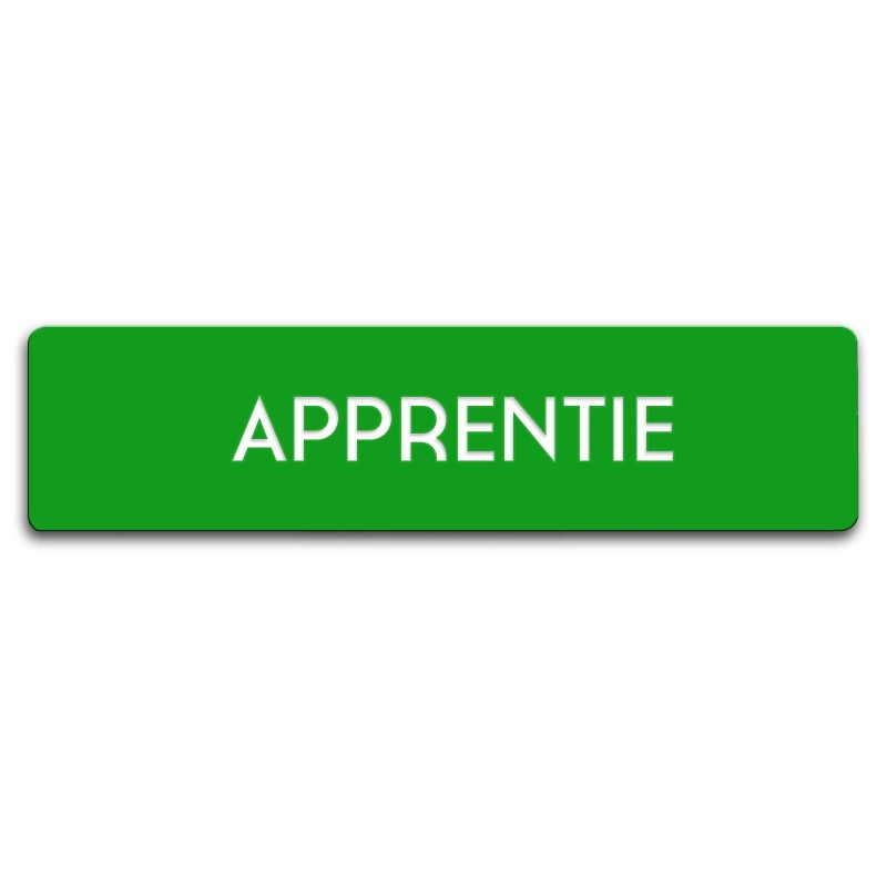Badge Apprentie rectangulaire