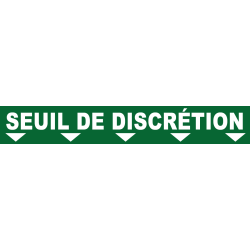 Ligne de confidentialité 100 x 15 cm "Seuil de discrétion"