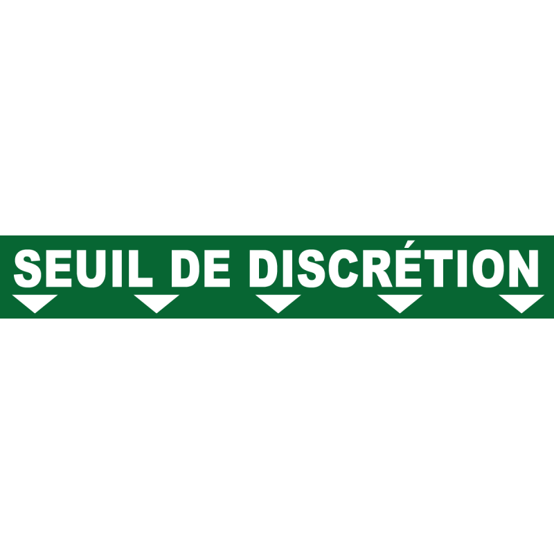 Ligne de confidentialité 100 x 15 cm "Seuil de discrétion"