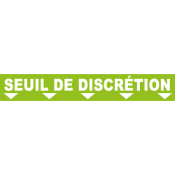 Ligne de confidentialité 100 x 15 cm "Seuil de discrétion"