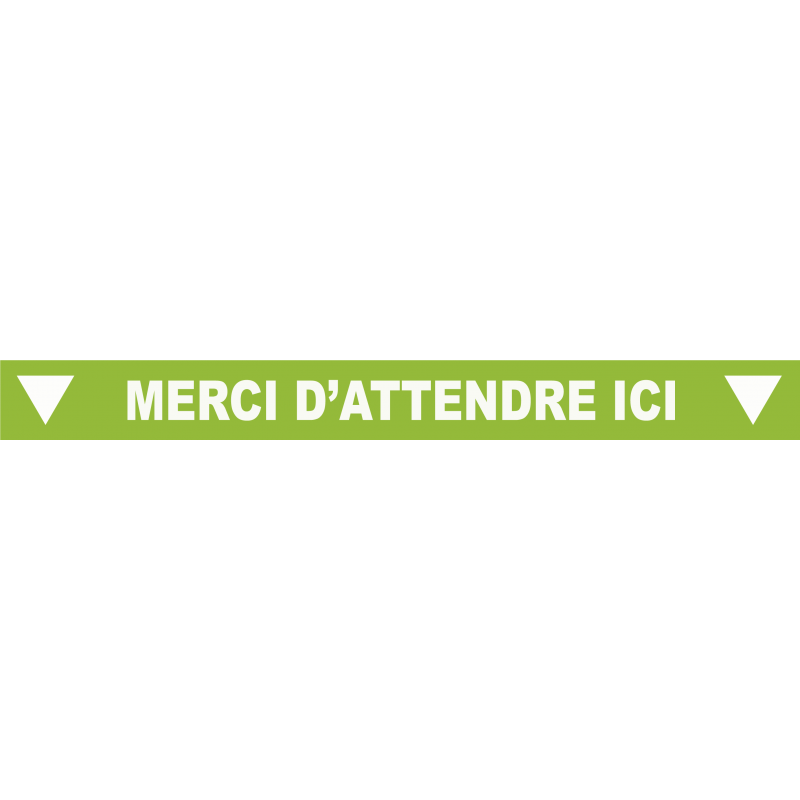Ligne de confidentialité 100 x 10 cm "Merci d'attendre ici"