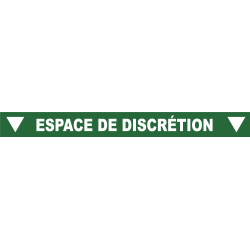 Ligne de confidentialité 100 x 10 cm "Espace de discrétion"