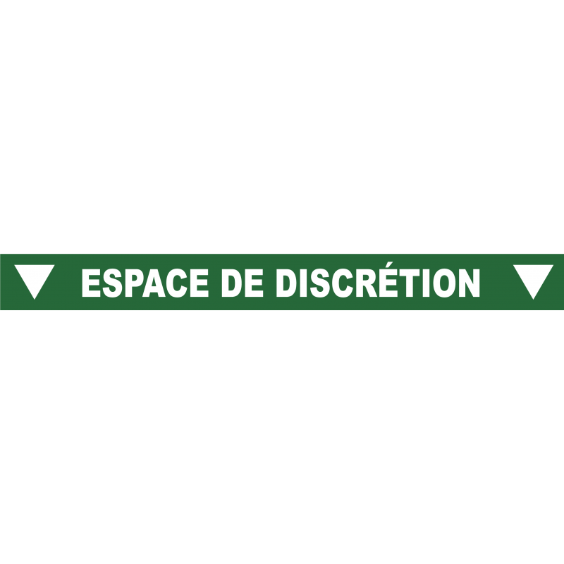 Ligne de confidentialité 100 x 10 cm "Espace de discrétion"
