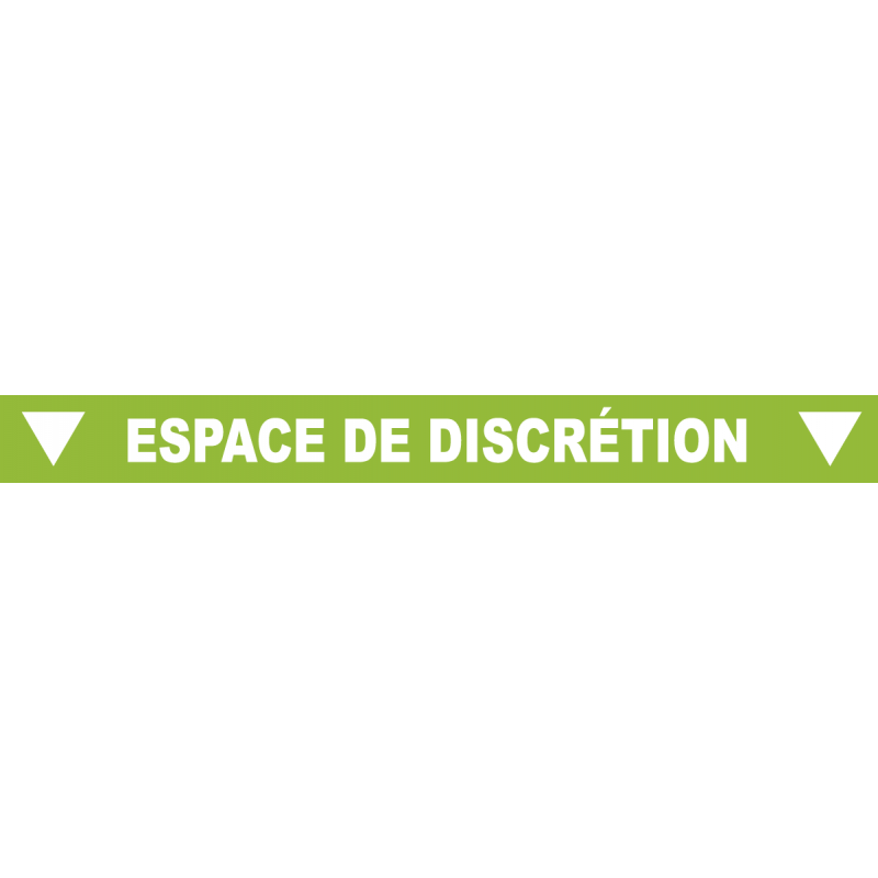 Ligne de confidentialité 100 x 10 cm "Espace de discrétion"