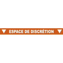 Ligne de confidentialité 100 x 10 cm "Espace de discrétion"