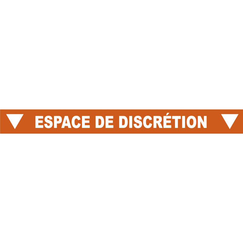 Ligne de confidentialité 100 x 10 cm "Espace de discrétion"