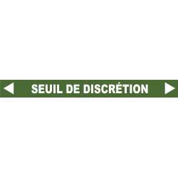 Ligne de confidentialité 100 x 10 cm "Seuil de discrétion"