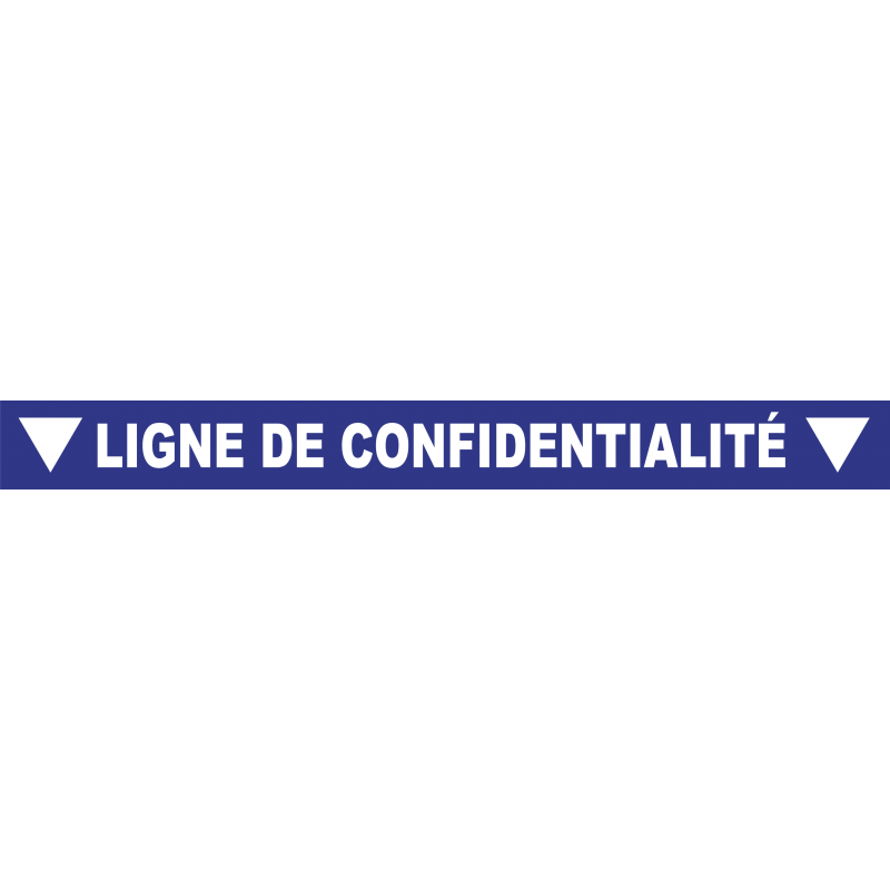 Ligne de confidentialité 100 x 10 cm