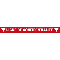 Ligne de confidentialité 100 x 10 cm