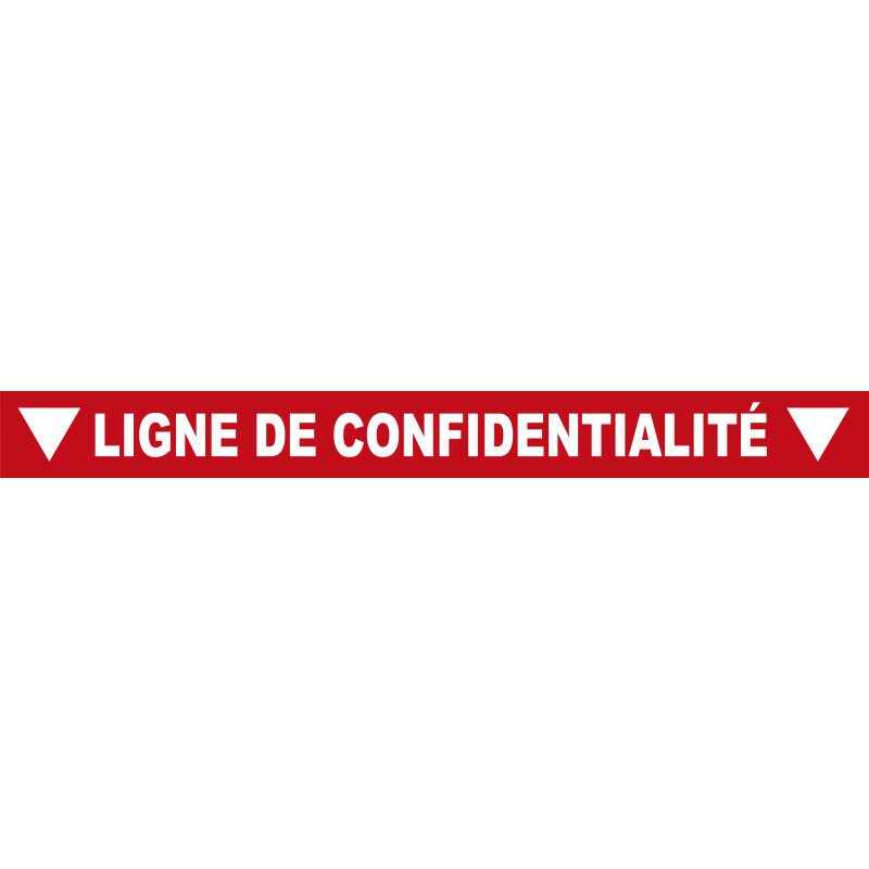 Ligne de confidentialité 100 x 10 cm