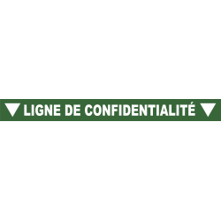 Ligne de confidentialité 100 x 10 cm