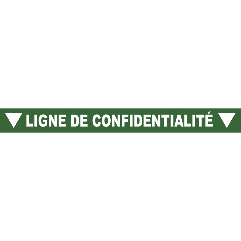 Ligne de confidentialité 100 x 10 cm