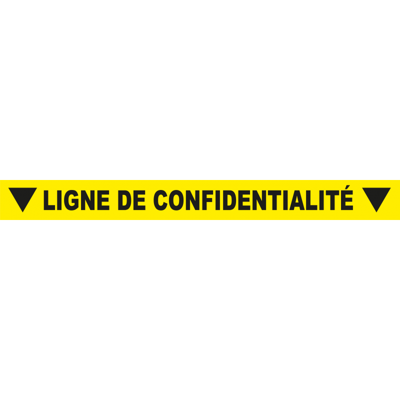 Ligne de confidentialité 100 x 10 cm