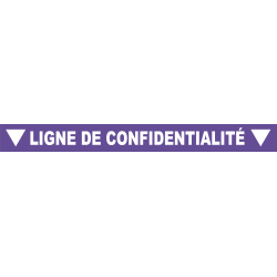 Ligne de confidentialité 100 x 10 cm