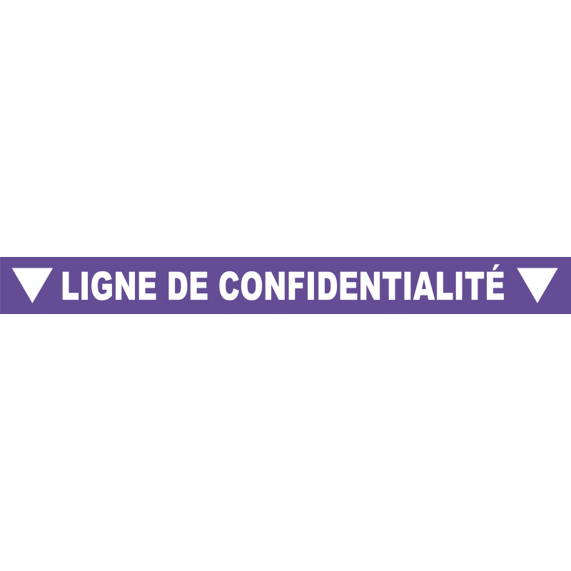 Ligne de confidentialité 100 x 10 cm