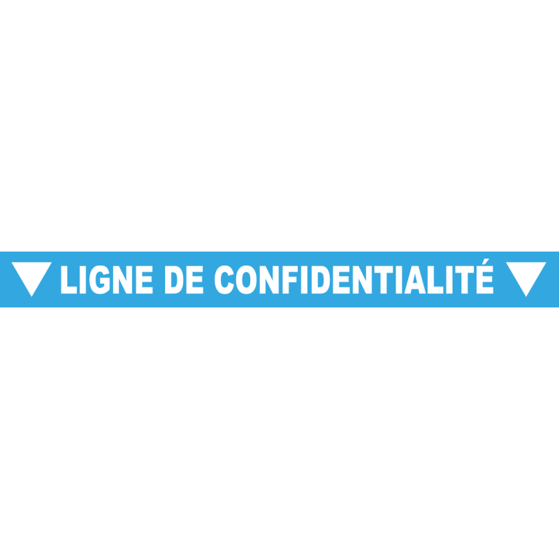 Ligne de confidentialité 100 x 10 cm