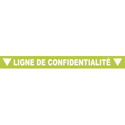 Ligne de confidentialité 100 x 10 cm