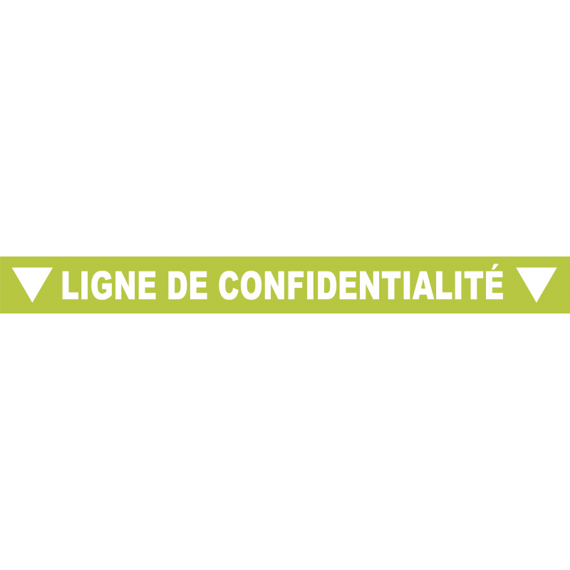 Ligne de confidentialité 100 x 10 cm