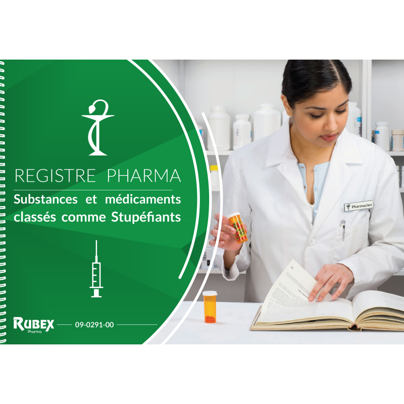Registre comptable des stupéfiants - Format A3 avec tenue de stock