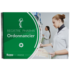 Ordonnancier de pharmacie 100 pages à spirale