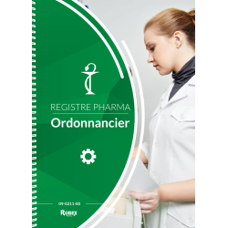 Ordonnancier de pharmacie 200 pages à spirales