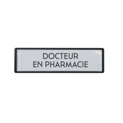 Badge Docteur en pharmacie luxe
