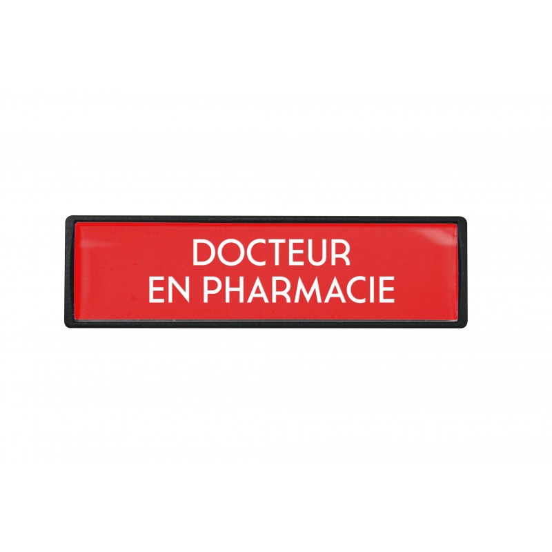Badge Docteur en pharmacie luxe