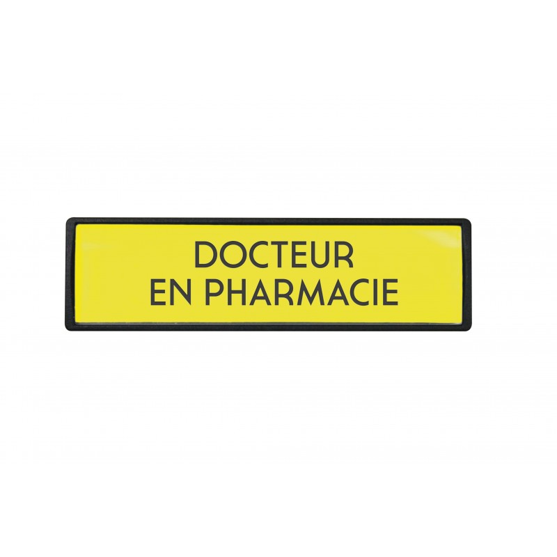 Badge Docteur en pharmacie luxe