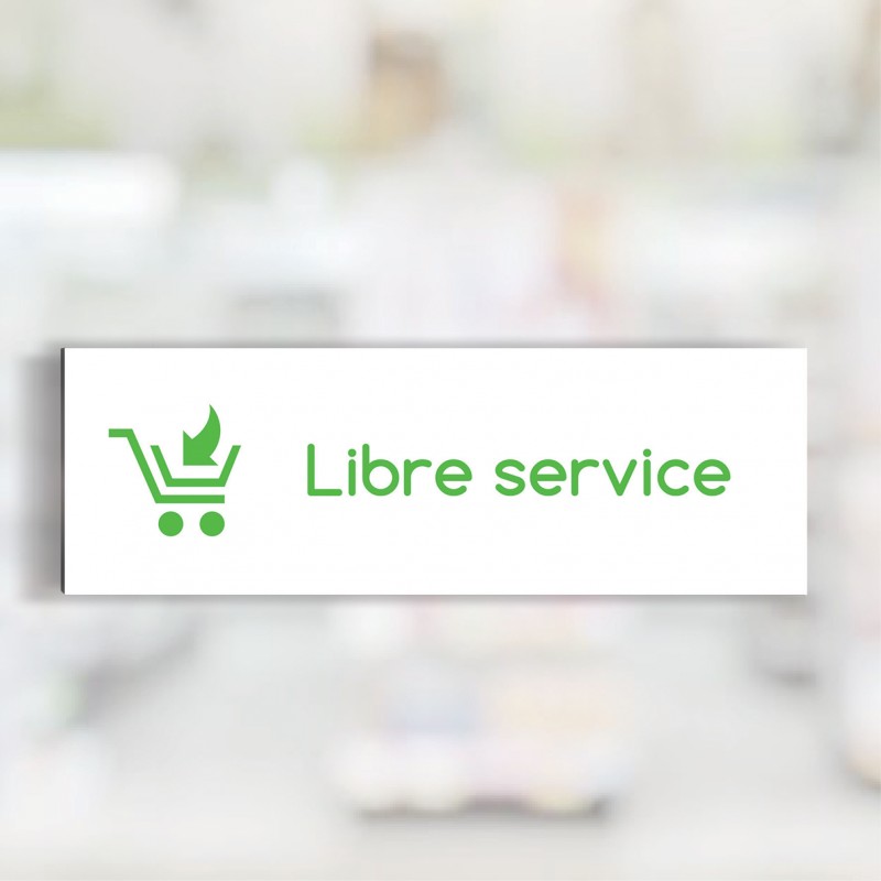 Tête de rayon Libre service - Illustration standard par Pictographix