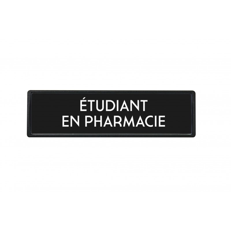 Badge luxe Etudiant en pharmacie