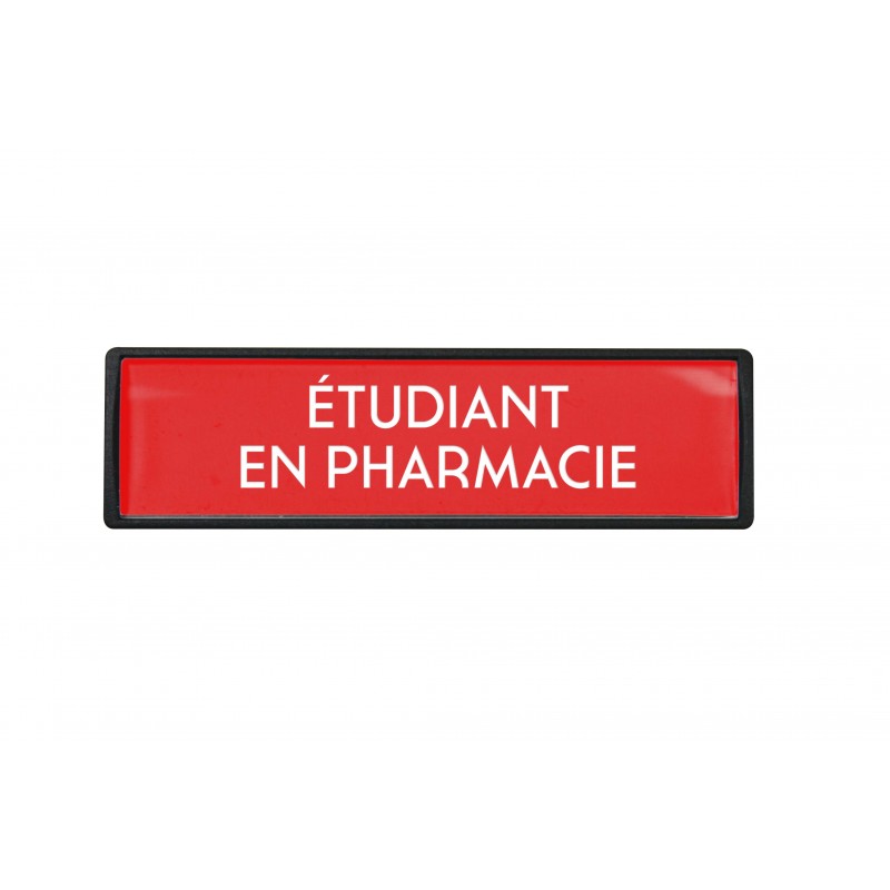 Badge luxe Etudiant en pharmacie