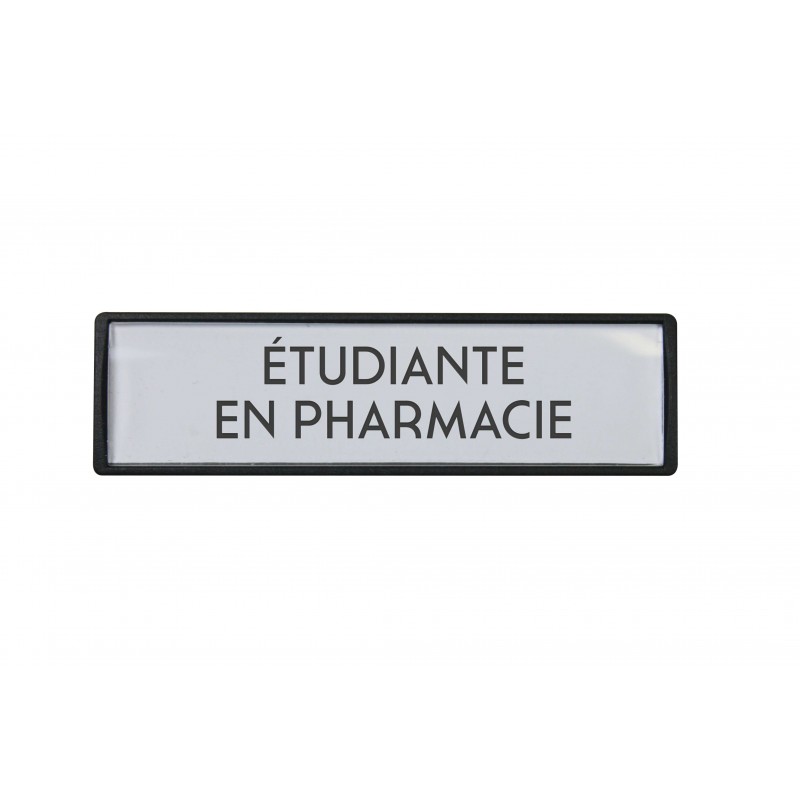 Badge luxe Etudiante en pharmacie