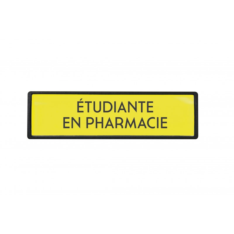 Badge luxe Etudiante en pharmacie