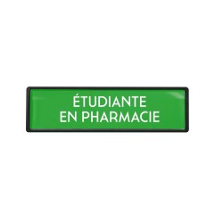 Badge luxe Etudiante en pharmacie