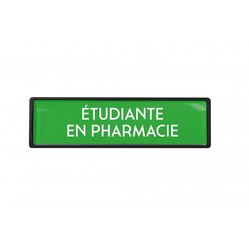 Badge luxe Etudiante en pharmacie