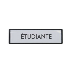 Badge luxe Etudiante