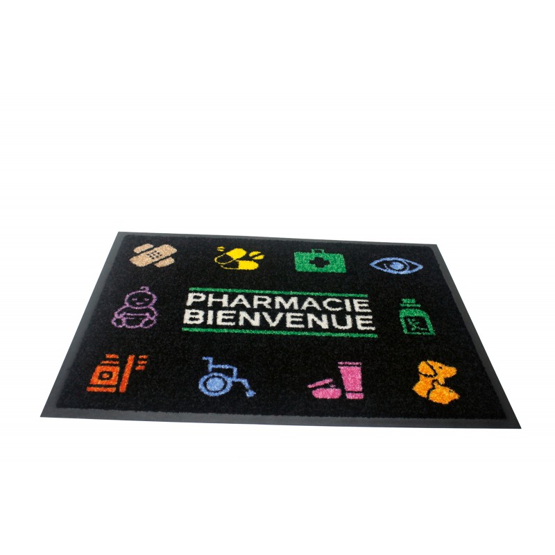 Tapis d'accueil Pharmacie picto 150 cm x 85 cm