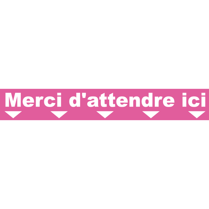 Ligne de confidentialité 100 x 15 cm "Merci d'attendre ici"