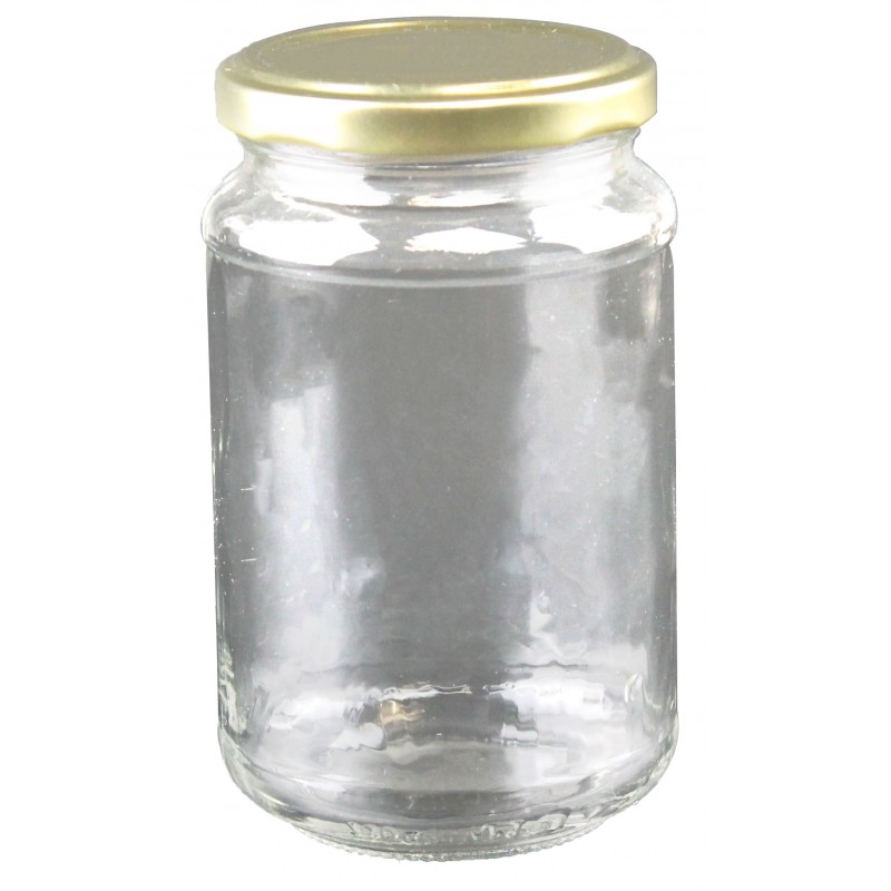Petits pots en verre rond - Lot de 24
