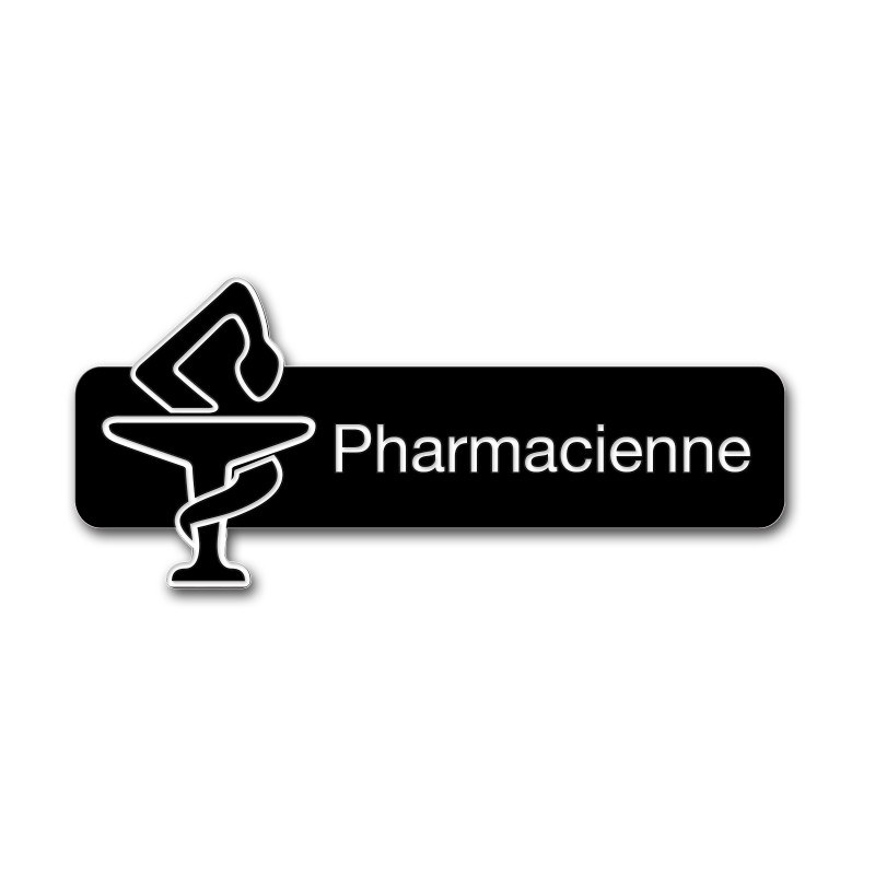 Badge Pharmacienne avec caducée