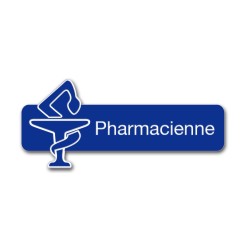 Badge Pharmacienne avec caducée